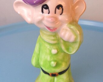 Vintage Disney Dopey Figurine, Vintage Ceramic Dopey Figure, Japan