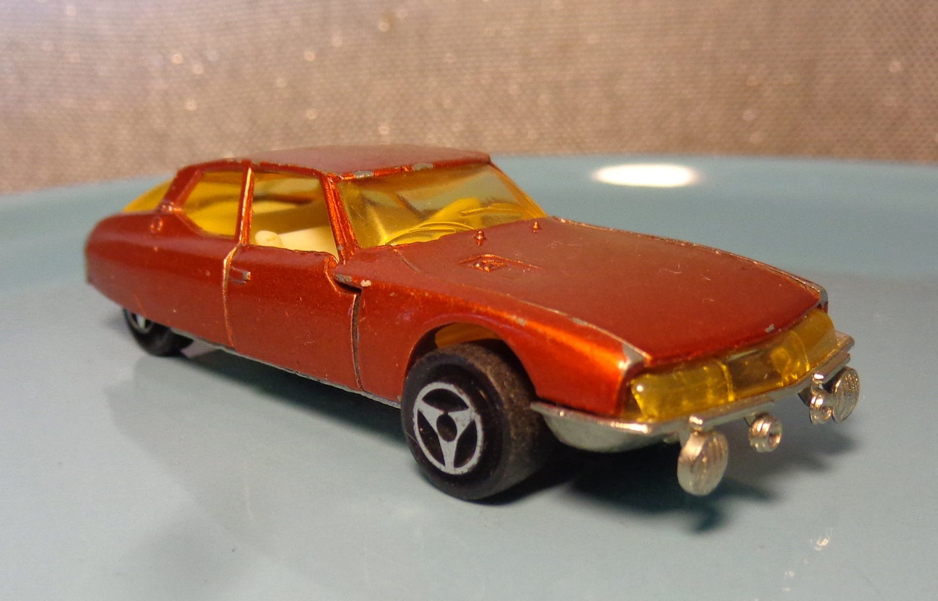 Vintage Orange Majorette Citroen Maserati SM, Made in France