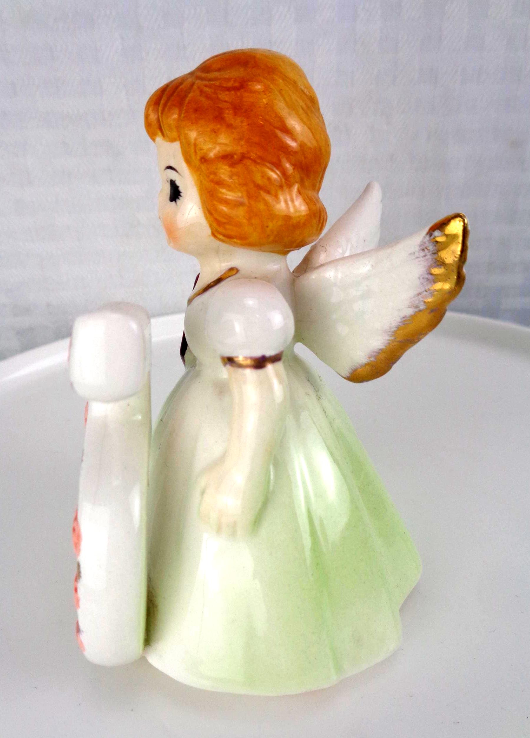 Vintage 1960's Lego Porcelain Birthday 5 Angel, Turning 5 Years