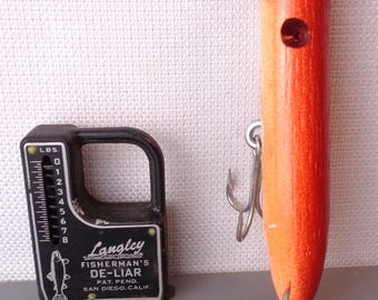 Balance De Pêche Vintage Langley - Fisherman's De Liar - Années 50 - Avec Ruban Mesure