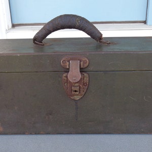 Vintage Kennedy Kits Bighorn Line Tool Box, Vintage Metal Kennedy Machinist Tool Chest