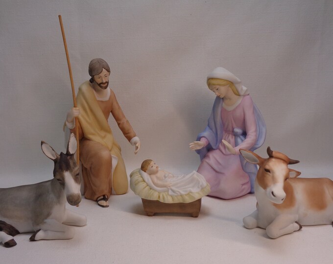 Vintage 1987 Goebel Germany Nativity Figurines, Goebel Hummel Nativity