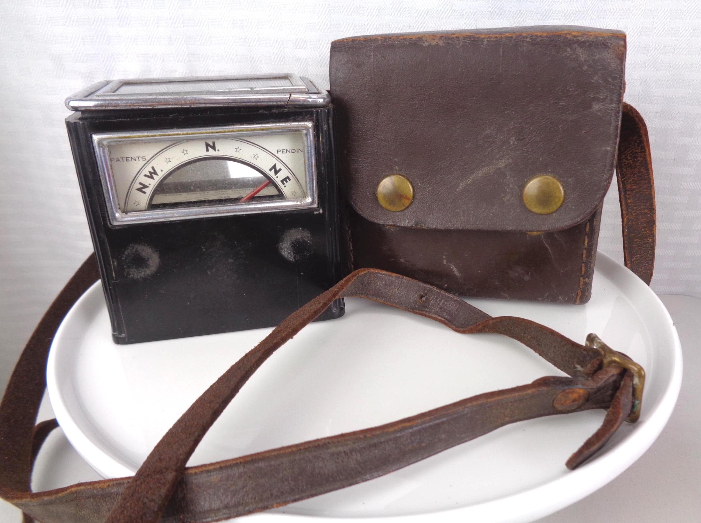Vintage Aqua Survey Dip Compass in Case, Aqua Survey and Instrument Co ...