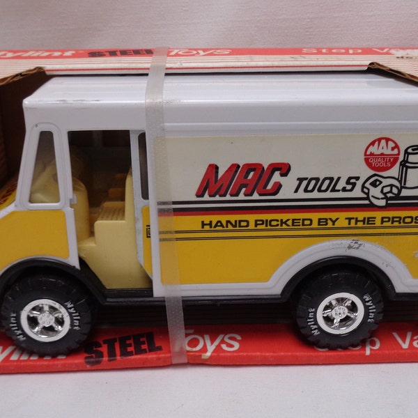 Vintage Nylint Toys MAC Tools Step Van Toy No 281, Vintage Nylint Pressed Steel Tool Van Toy, 1988