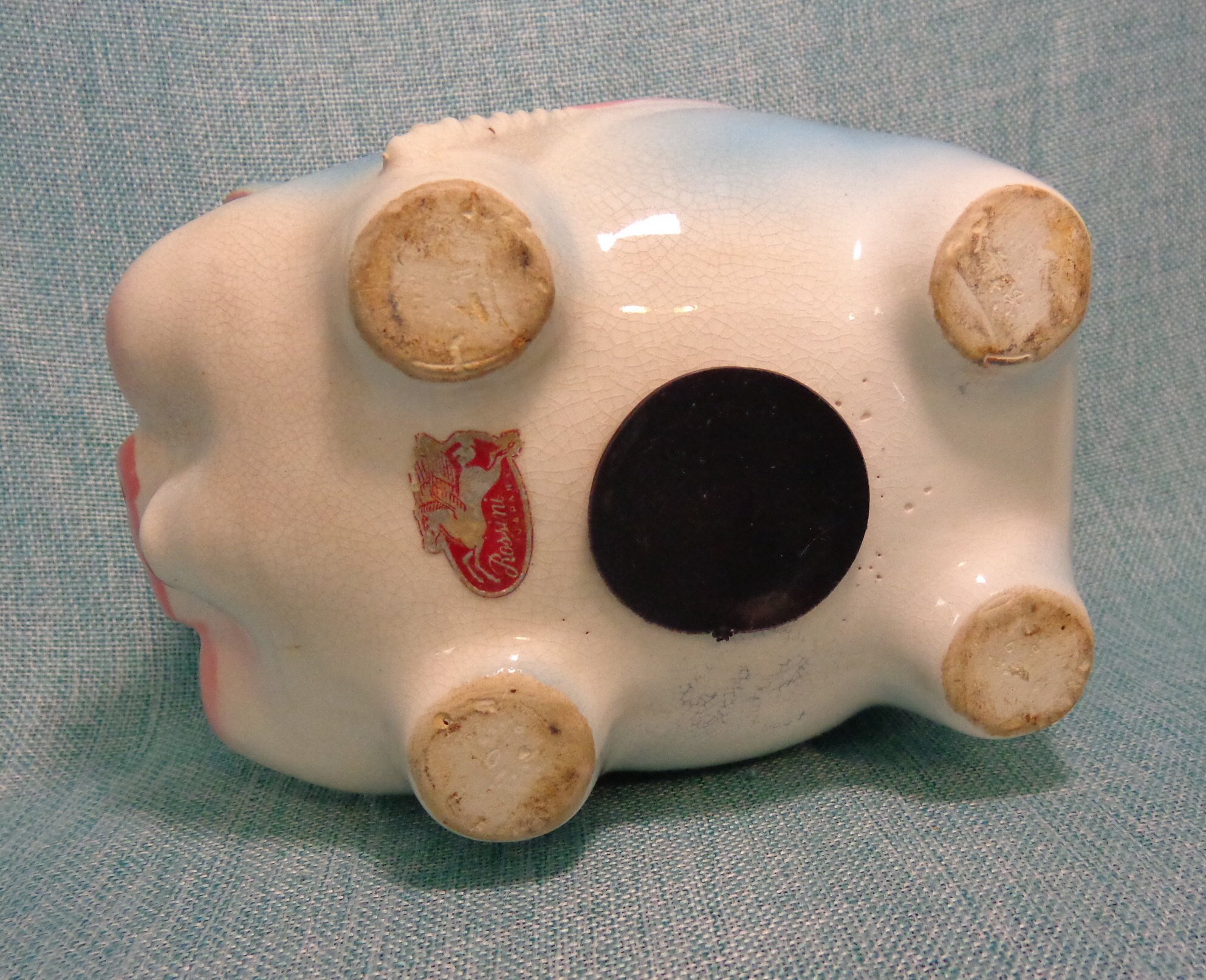 Vintage Rossini Ceramic Piggy Bank Vintage Ceramic Coin Piggy Etsy UK