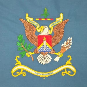 209th Regiment Mini Regimental Colors For Frame