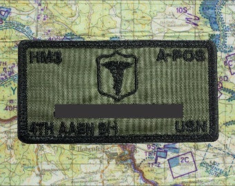 USN Corpsman Name Plate Carrier Patch