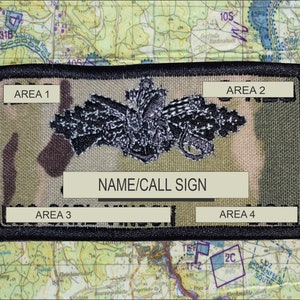 Seabee Combat Warfare Name Patch