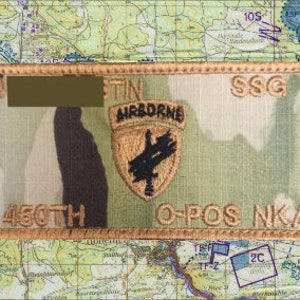 450th Civil Affairs Name Plate Carrier Patch