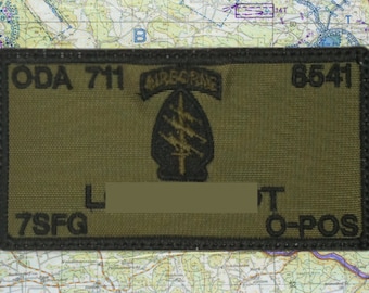 Special Forces Name Plate Carrier Name Patch