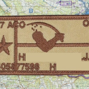 Texas Goliad Dimmit Name Plate Carrier Patch