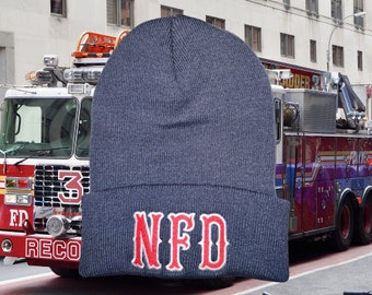 Custom Old School Fire House Cuff beanie
