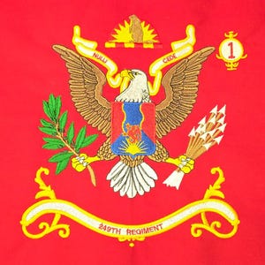 249th Regiment Mini Regimental Colors For Frame