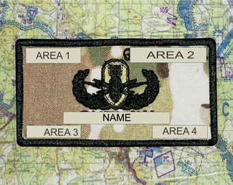 Air Force Basic EOD Name Patch
