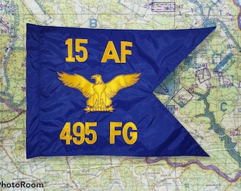 Single Side Air Force Guidon (Regulation Specs) For Frame or Gift