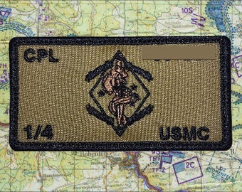 1/4 Marines Name Patch USMC
