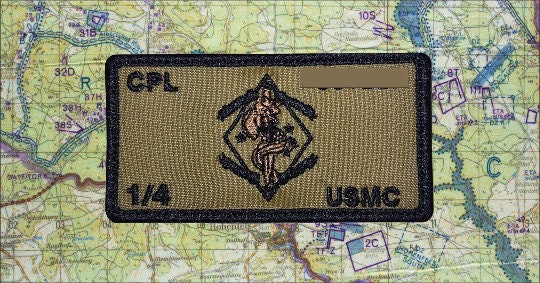 1st Cavalry Flak Plate Carrier Name Patch