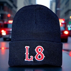 Custom Old School Fire House Cuff beanie. Firemen approved