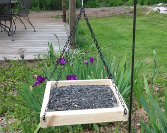 Cedar Tray Bird Feeder,Hanging Tray Feeder