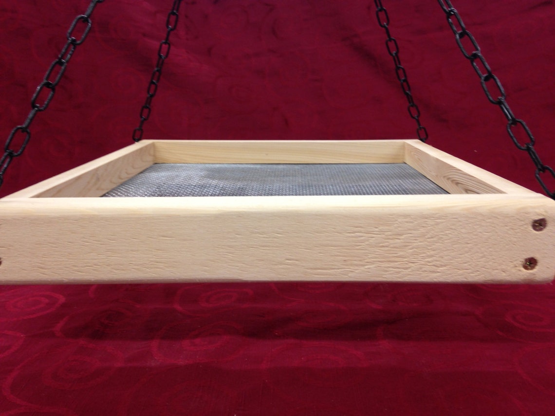 Cedar Tray Bird FeederHanging Tray Feeder Etsy