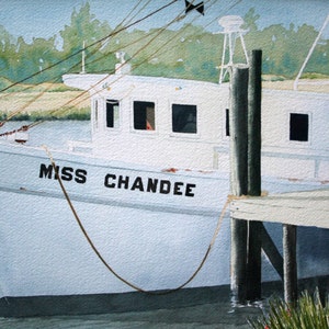 Miss Chandee-Original Watercolor on Arches 300 lb. cold press paper.