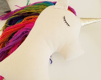 Nursery Decorative pillow, Animal pillow, big unicorn doll baby bedding plush toy decor , birthday baby shower gift for kids and baby girls