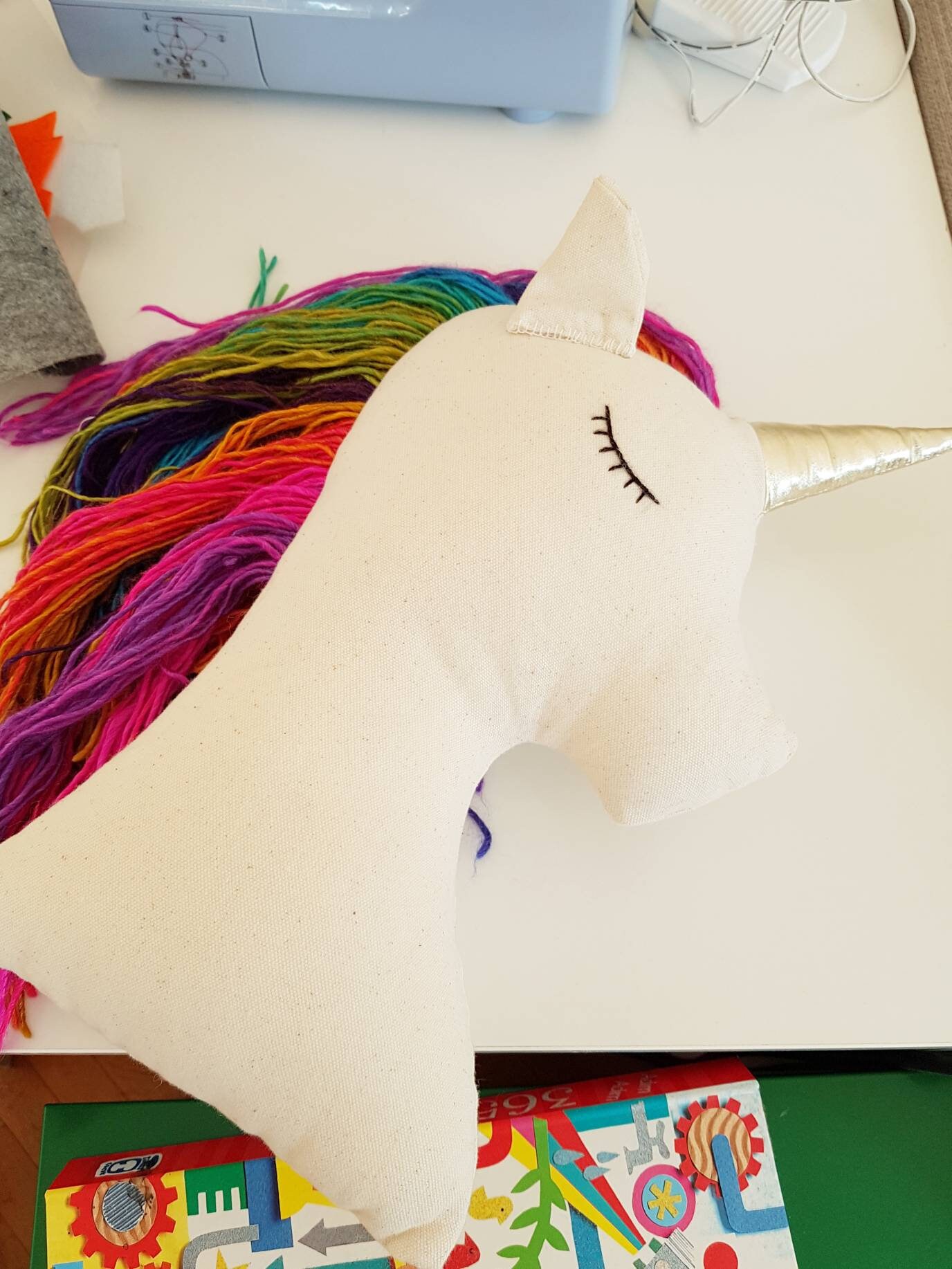 big unicorn doll