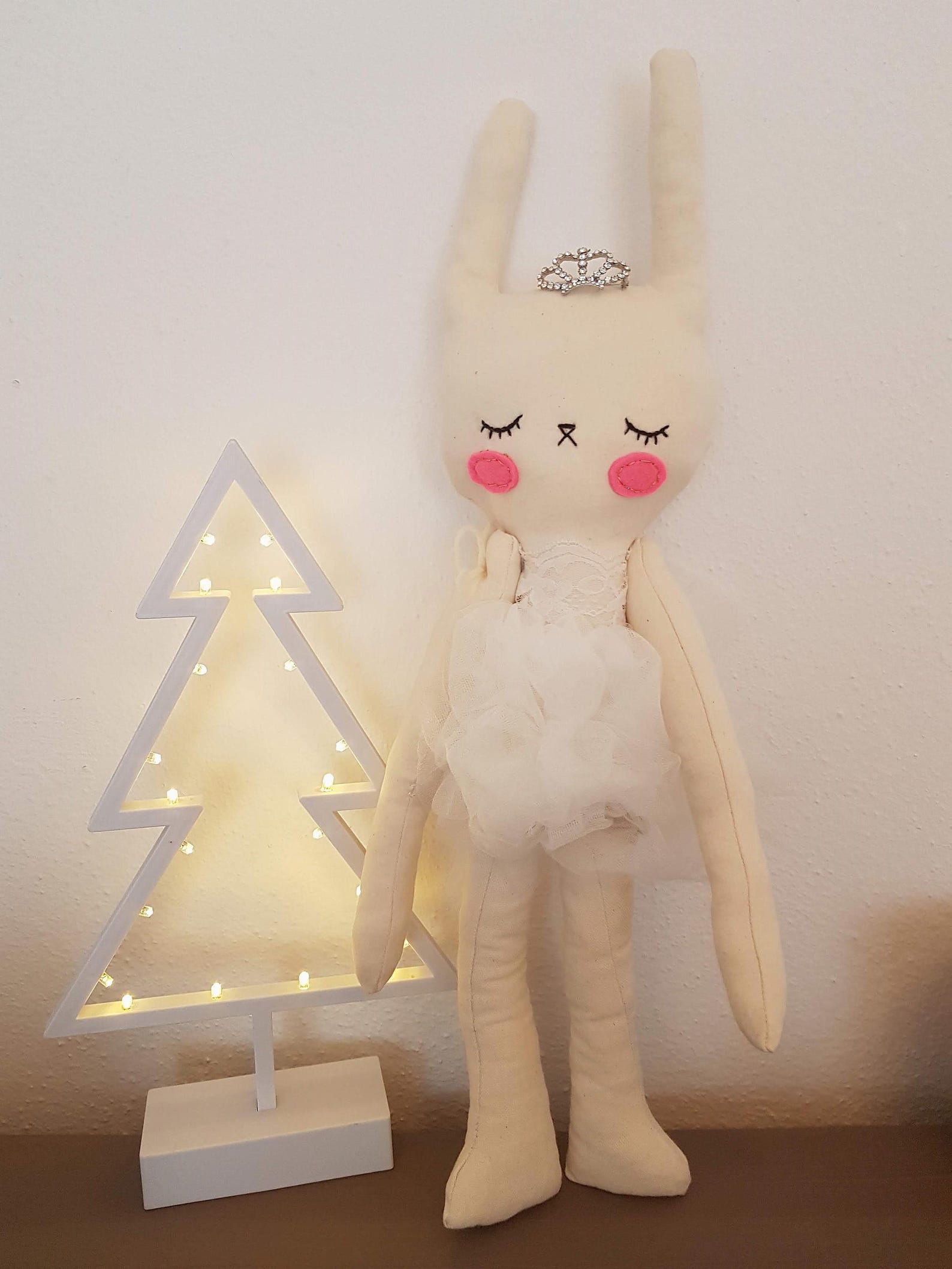 Princess Rabbit Toy Bunny Ballerina Doll, Handmade Plush Rabbit, Princess Toy (20'') - Etsy