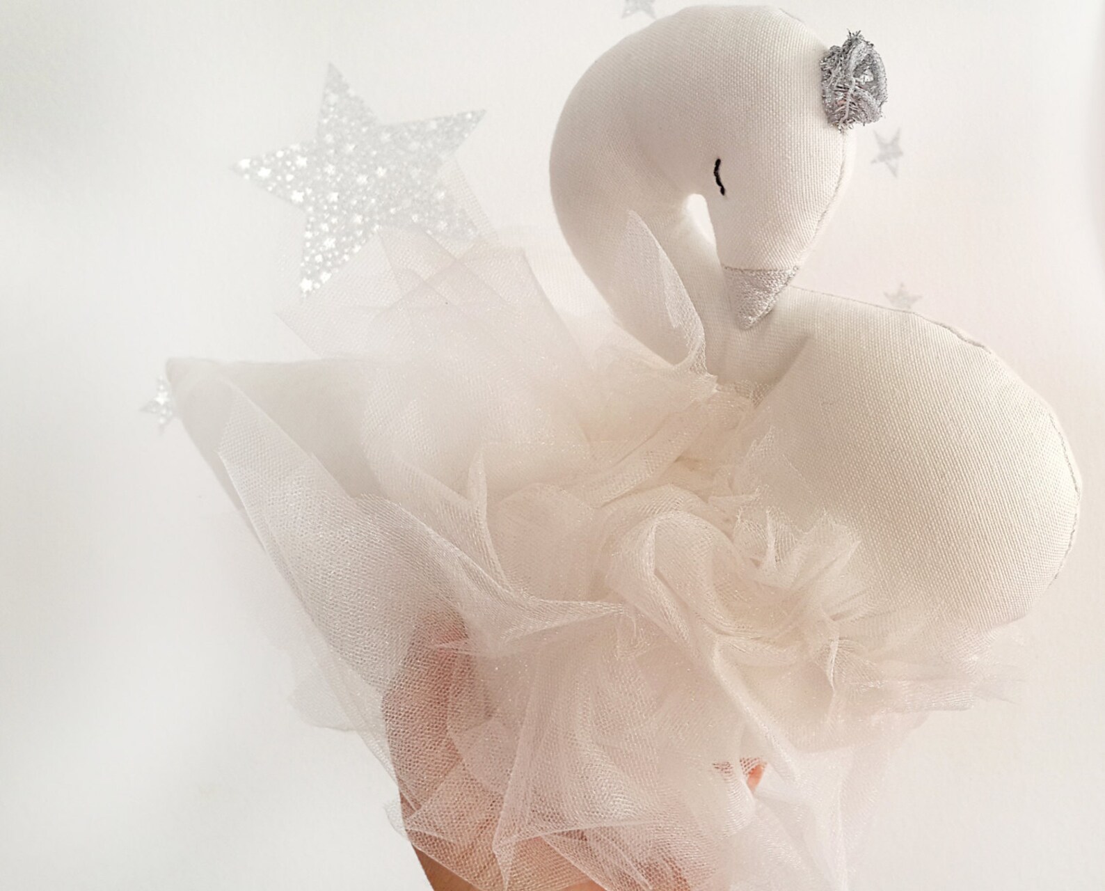Swan Doll Sculpture Birthday Baby Shower Wedding Party Decor, Stuffed Swan Plush Nursery Decor ...