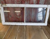 Wood Transom Window, Glass Pane Window,Vintage Architectural Salvage Frame a49 , Vintage Transom, Home Decor, Architectural Salvage Window