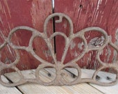 Cast Iron Decorative Panel, Architectural Salvage Piece, Vintage Register Grate, Decorative Grate, Cast Iron Grate, Metal Garden Art,