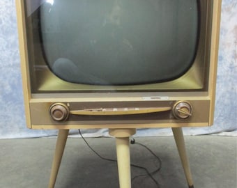1950s philco tv television swivel stand mid century retro vintage electronics mid century tv retro television 1950s tv