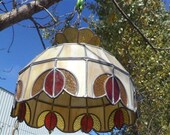 Swag Stained Slag Glass Hanging Chandelier Light Lamp Tiffany Style e , Tiffany Styled Lamp, Stained Glass Lamp