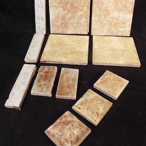1800s Victorian Tiles, Architectural Salvage, Antique Fireplace Tiles H, Victorian Era Tiles, Reclaimed Tiles, Fireplace Surround Tiles