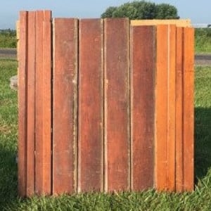 8 Houten Trim Stukken, Architecturale Berging, Teruggewonnen Vintage Houten Plint A26 1800s Teruggewonnen Houten Huis Trim, Art Craft Wood, Salvage Pan