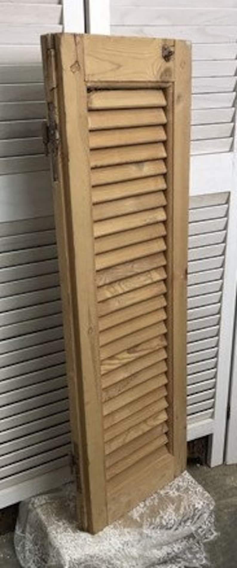 Wood Shutter Victorian Window Louver Plantation Door Mission Etsy