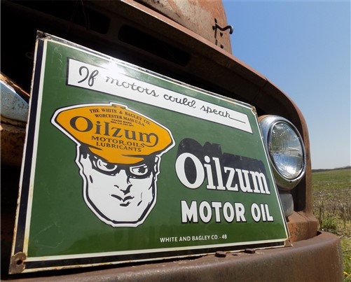 Oilzum Oil Signs - Etsy Canada