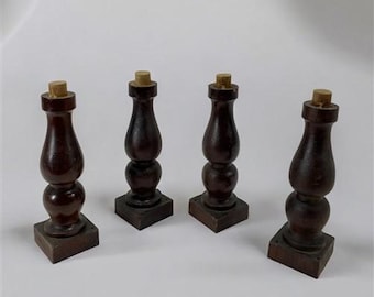 Baluster Spindles, Church Altar Railing Wood Table Legs, Architectural Salvage A