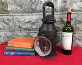 Railroad Signal Lantern, Train Railroad Lamp, Green Red Lens, Industrial Decor L Train Railroad, Railroad Hardware, Switch Signal