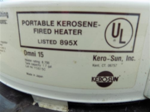 Kero-sun Omni 15 Portable Kerosene Heater Vintage 8700 BTU - Etsy