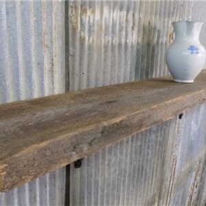 Estante flotante, Chimenea de madera de pino macizo 2x10 Repisa, Montaje en pared Viga rústica U, Estante flotante rústico, Estante de pino, Estante flotante de granja