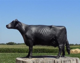 Cast Iron Cow Doorstop, Butcher Shop Advertising, Farm Art Milk Cow Bull Statue Cast Iron Cow, Farm Art Statue, Butcher Advertising, Cow Art