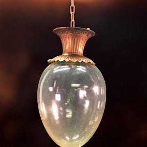 Antique Apothecary Show Globe, Hanging Pharmacy Globe, Glass Jar D Apothecary Display Jar, Vintage Medical