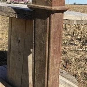 Newel Post Porch Column, Wood Architectural Salvage Repurpose Railing Vintage m, Vintage Wood Porch Post,Wooden Railing, Rustic Farmhouse