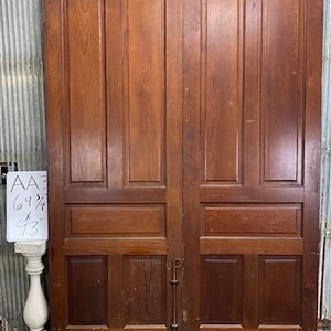 American Pair Bifold Doors (64.75x93), Vintage Interior Doors Pocket Doors AA3, Home Office Doors, Interior Sliding Doors, Wood Doors