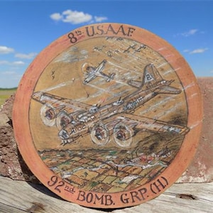 Art du cuir de la 8e armée de l'air, bombardier Flying Fortress B-17, armée américaine de la Seconde Guerre mondiale, C