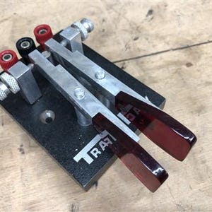 Llave de pista rara, código Morse, llave de telégrafo, radioaficionado, vintage, N