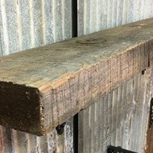 Estante flotante, Chimenea de madera de pino macizo 2x6 Repisa, Montaje en pared Viga rústica C Estante flotante rústico, Estante de pino, Estante flotante de granja