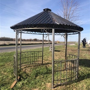 Metal Roof Gazebo, Backyard Gazebo, Metal Pergola, Outdoor Patio, Garden Arbor E, Outdoor Gazebo Iron Gazebo, Garden Decor Wedding Decor