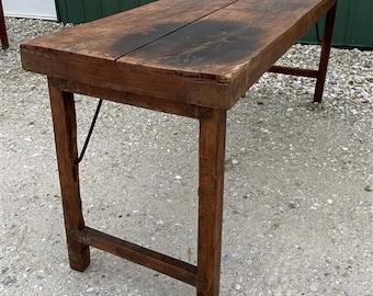 Rustic Folding Table, Vintage Dining Room Table, Kitchen Island, Sofa Table, E, Rustic Farmhouse Table, Harvest Kitchen Table, Picnic Table